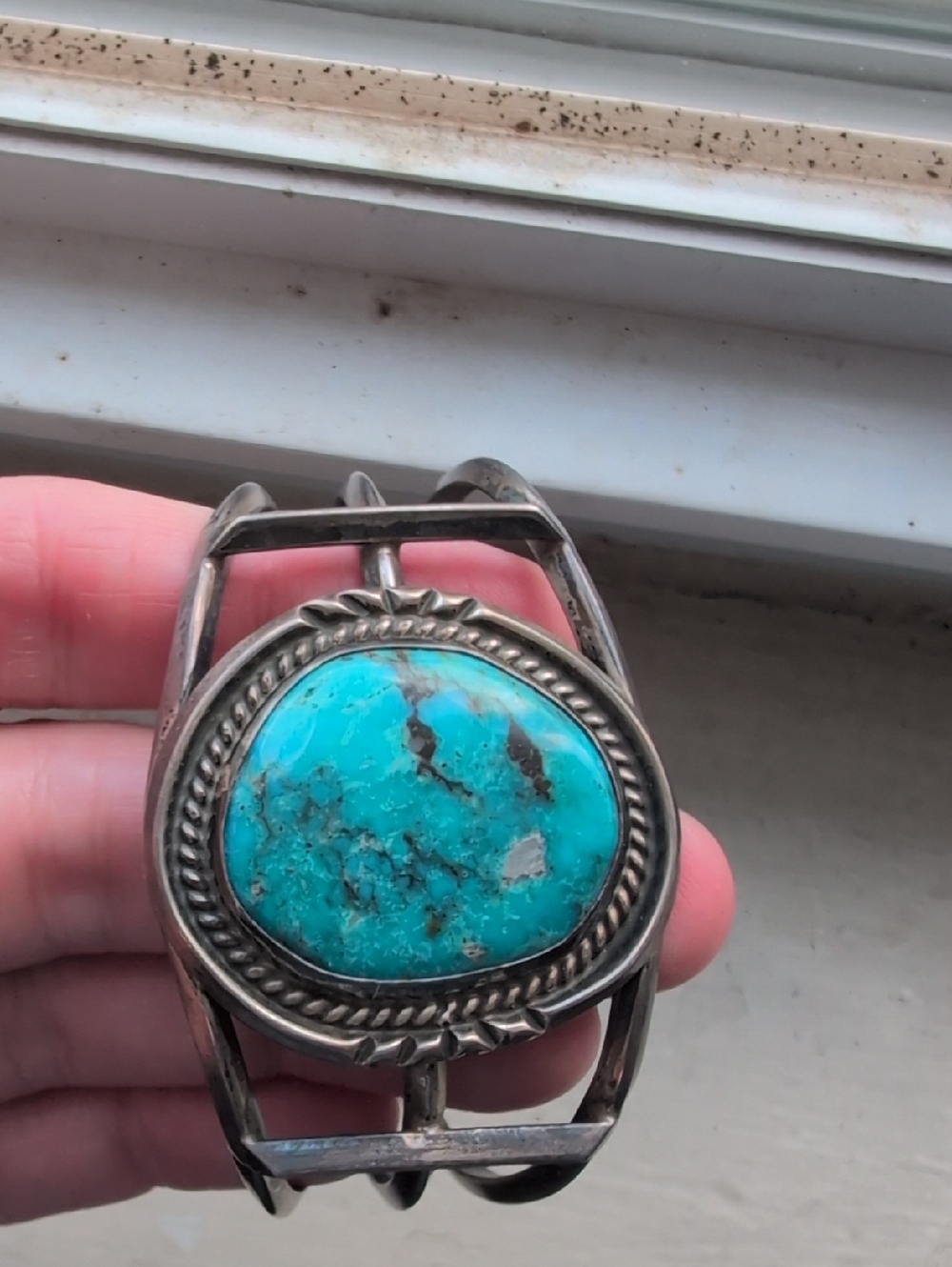 Sterling Silver Turquoise Cuff - Picture 6 of 6